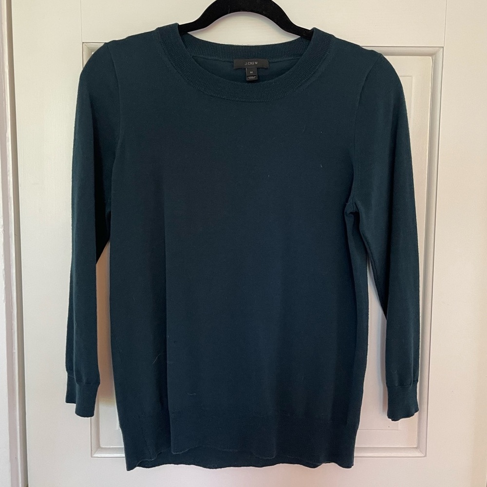 JCrew Women’a Tippi Sweater in Forest Green